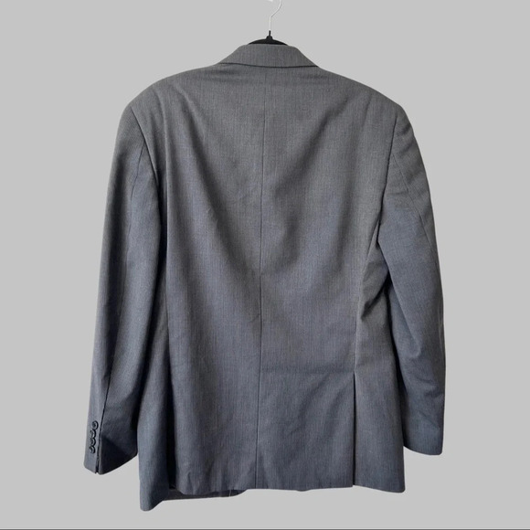 Michael Kors Pure Wool Pinstriped  Blazer in Grey - Picture 2 of 16